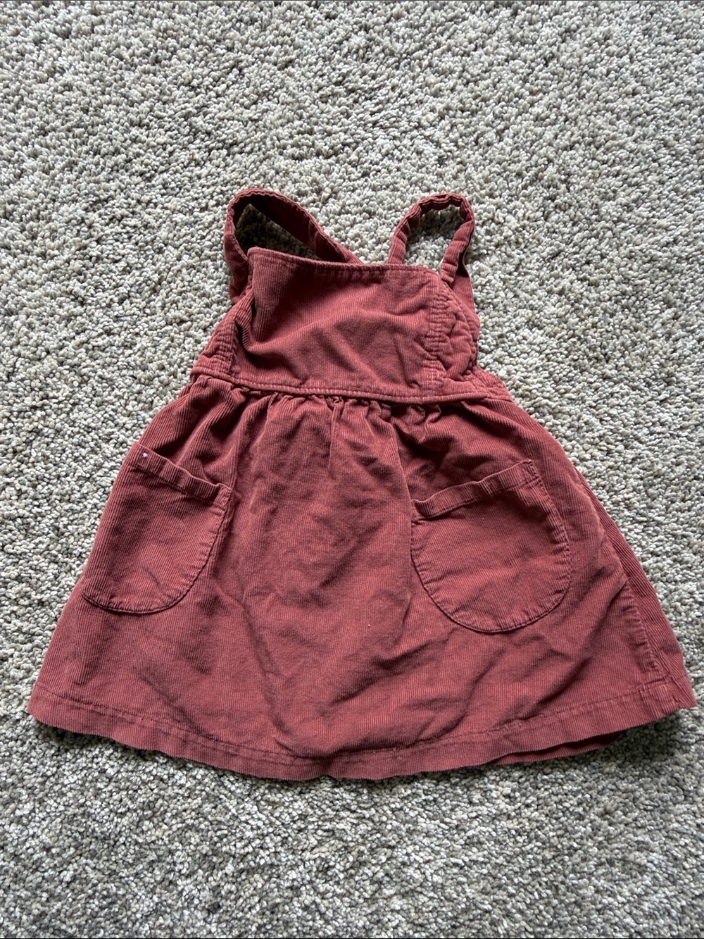 Rust Corduroy dress 18 months